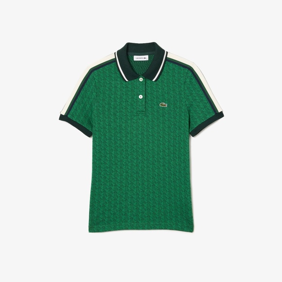 Lacoste Tops - Lacoste Slim Fit‎ Monogram Polo Shirt Size 42 Large